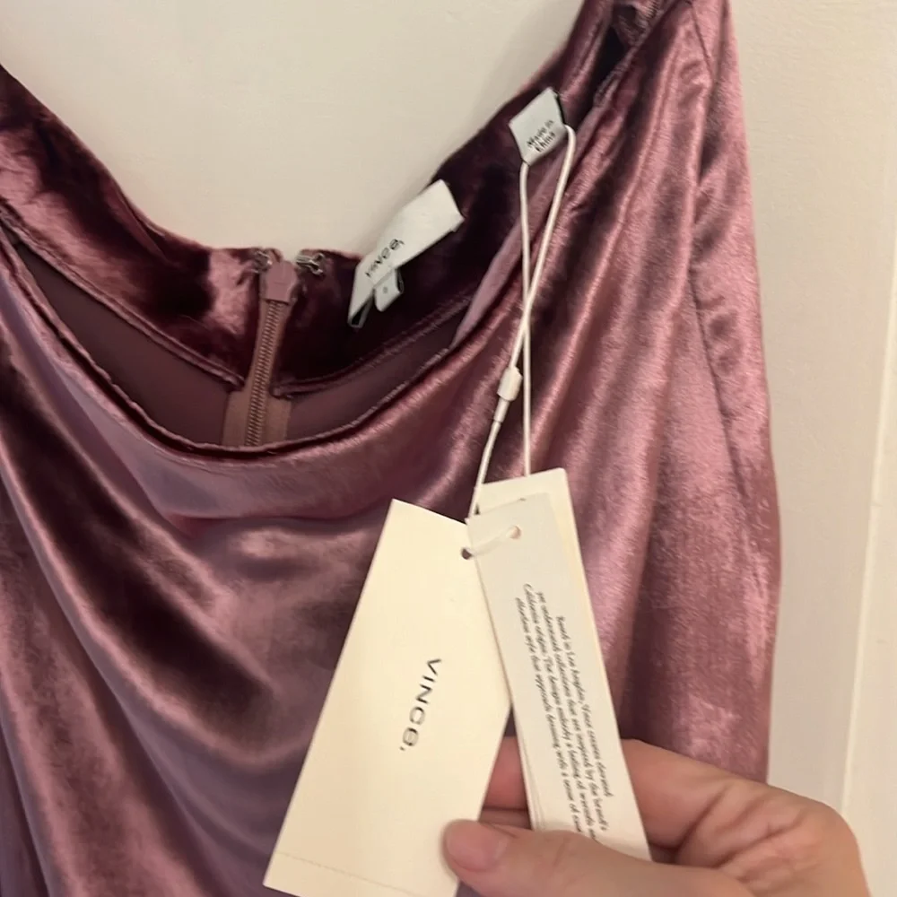 Vince pink velvet skirt - Picture 5 of 10